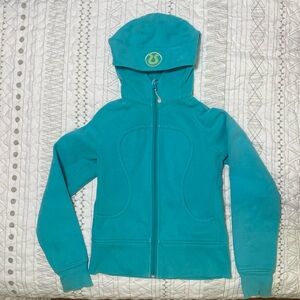 Lululemon scuba hoodie. Turquoise. Size 2